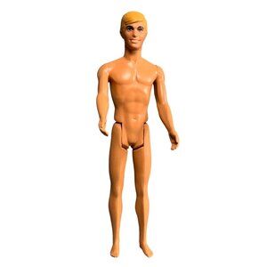 Vintage 1968 Malibu Ken Doll Mattel 12" Tall Original Blonde Hair & Blue Eyes